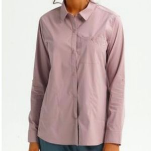 Burton womens elderberry/lavender button up